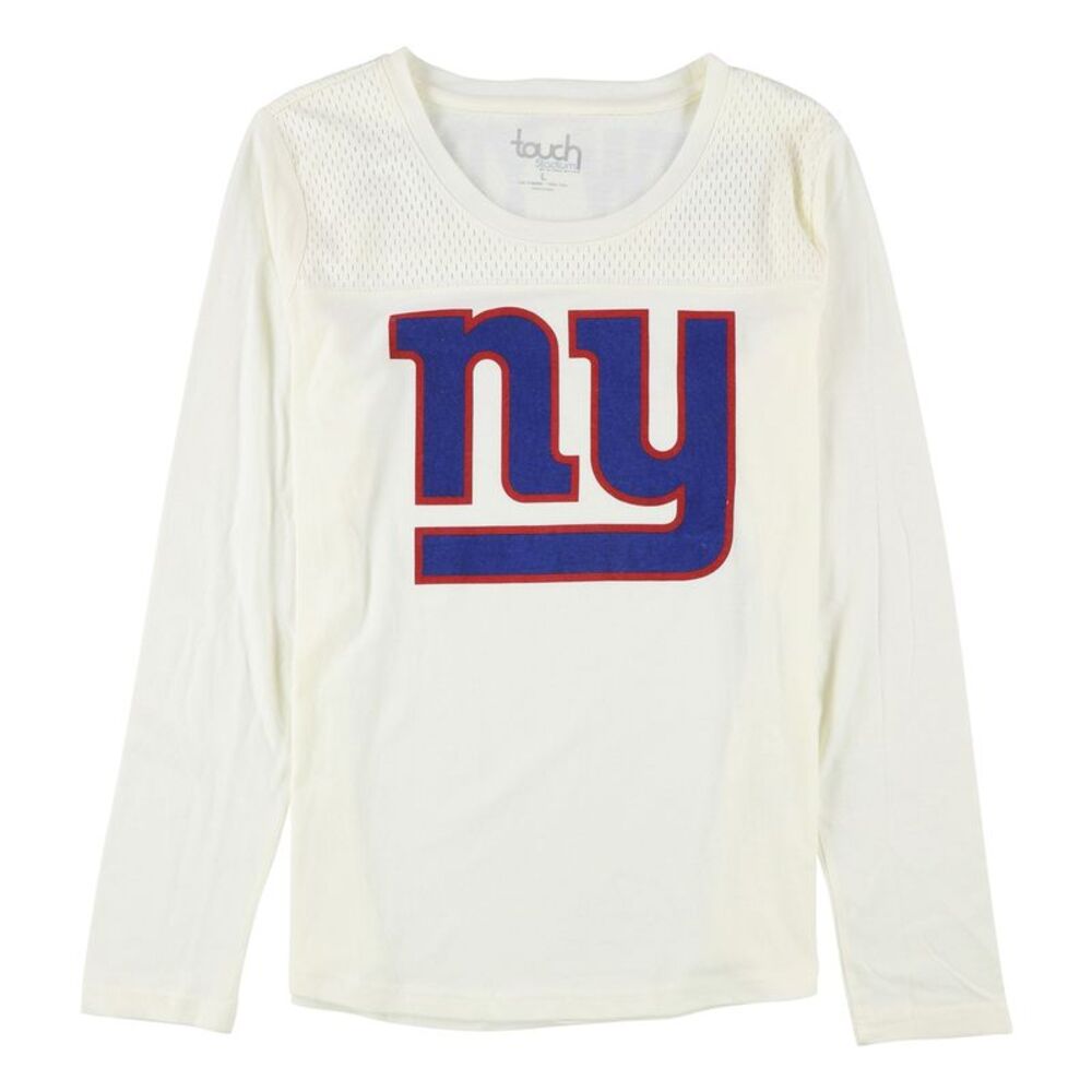 Touch Womens New York Off-Whitents Logo Graphic T-Shirt, Off-White, M, DM